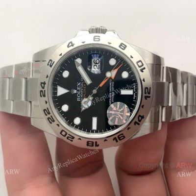 JF Factory V3 Replica Rolex Explorer II Black Dial 42mm Watch 216570 